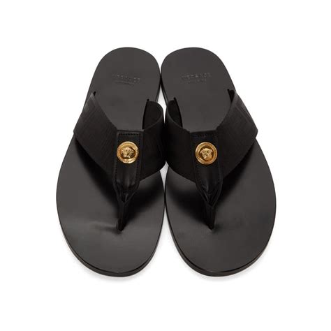 versace mens sandal|versace men's sandals leather.